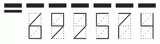 Пример заполнения индекса 692574